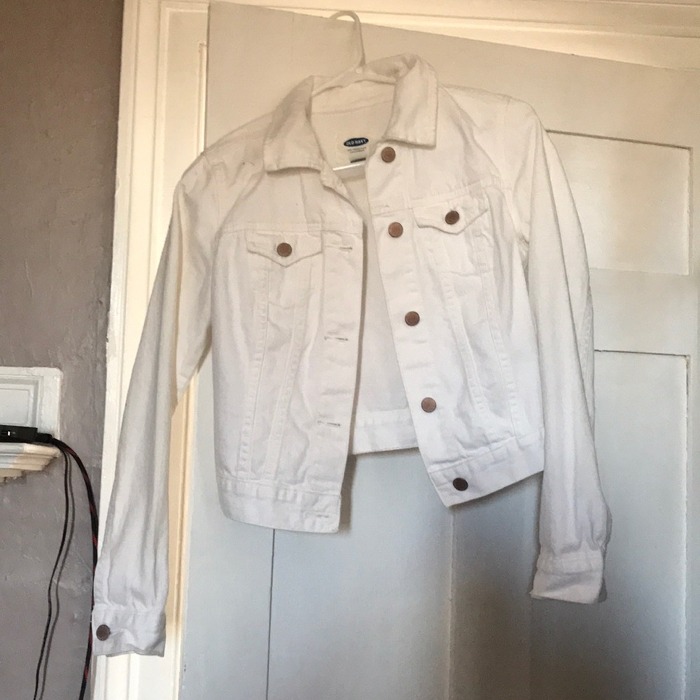 White denim jacket